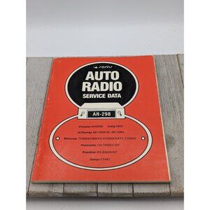 Original Sams Auto Radio Service Data Book AR-298